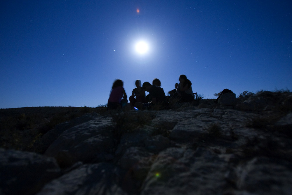 Midnight-picknick Desert of Negev von Roman Krafft