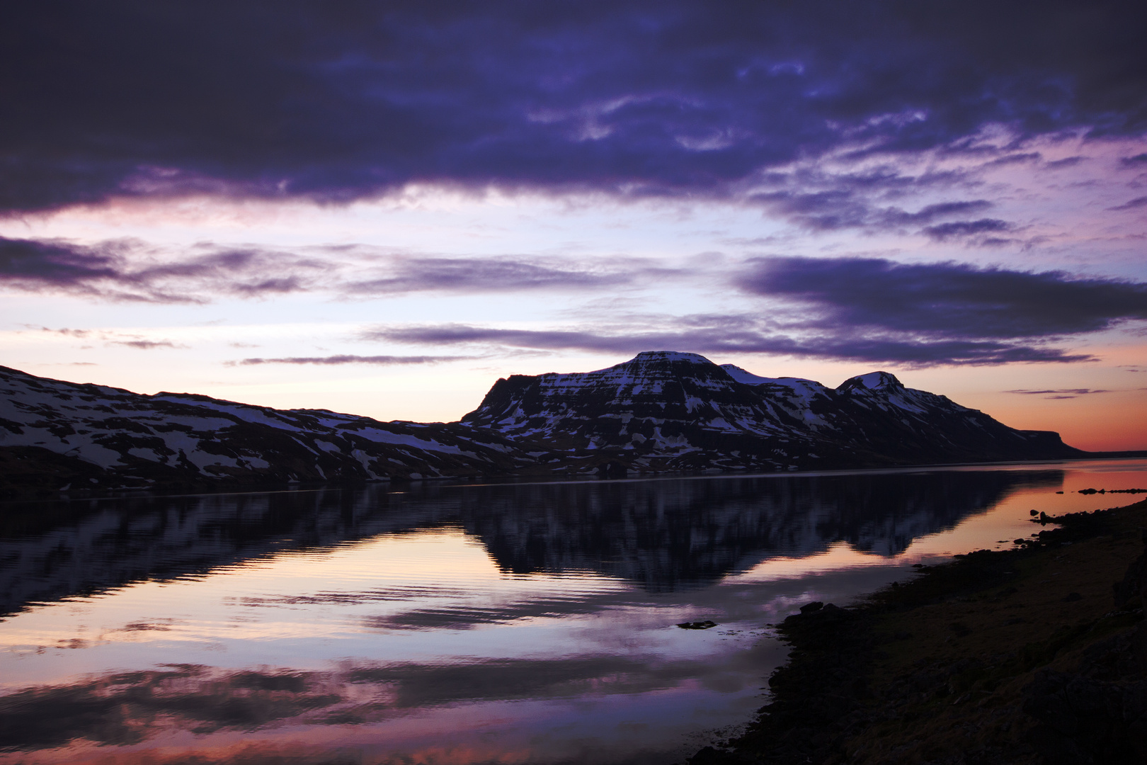 Midnight Sun at Djupavik