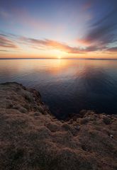 Midnight sun at Langanes peninsula