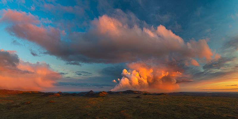 [ ... midnight sun volcano ]