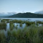 Midsummer moon over Bassentwaith, Lake District, UK