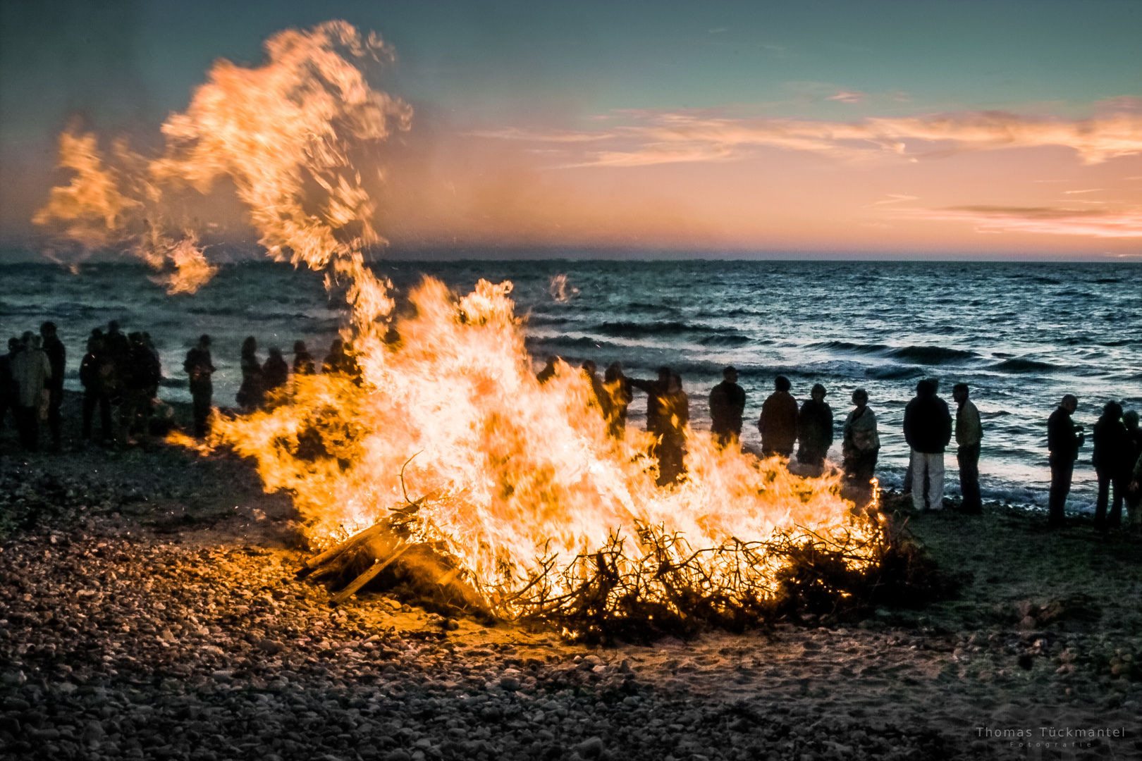 Midsummer night at Zealand, Denmark