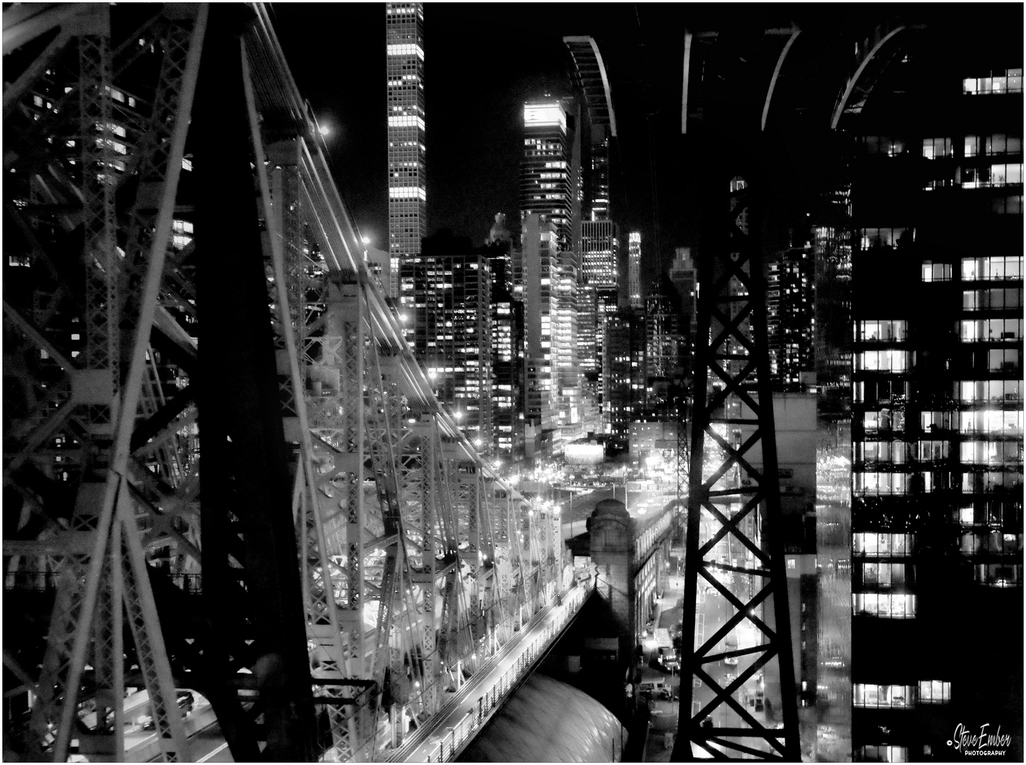 Midtown-East Skyline and Queensboro Bridge from Roosevelt Island Tram