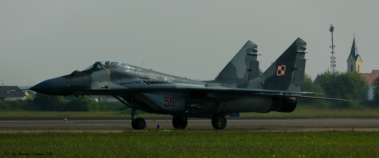 MiG 29 der Polish Air Force in Neuburg