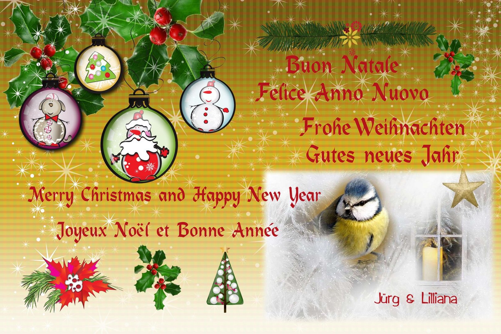 Migliori Auguri - Best Wishes - Meilleurs Voëux - Beste Wünsche