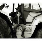 Miguel et son tracteur