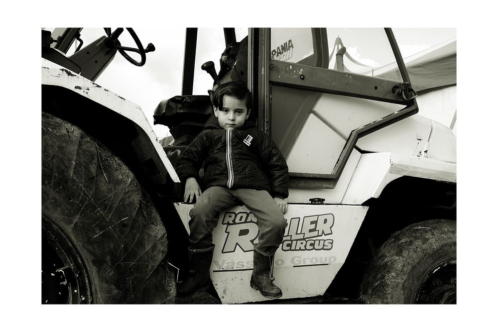 Miguel et son tracteur
