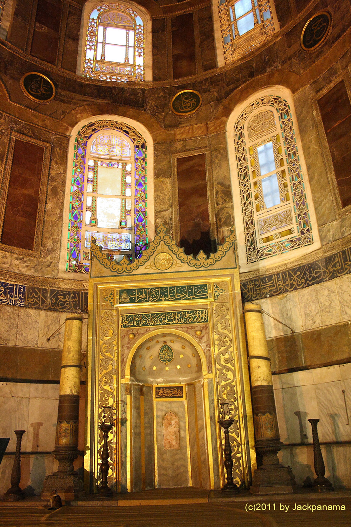 Mihrab - Gebetsnische in der Hagia Sofia, Istanbul