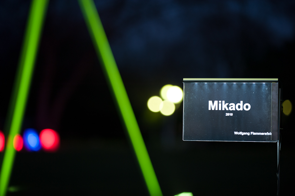 Mikado beim Parkleuchten