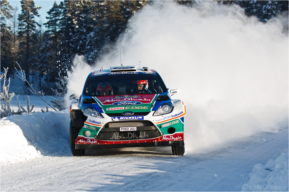 Mikko Hirvonen - flat out - Rally Sweden