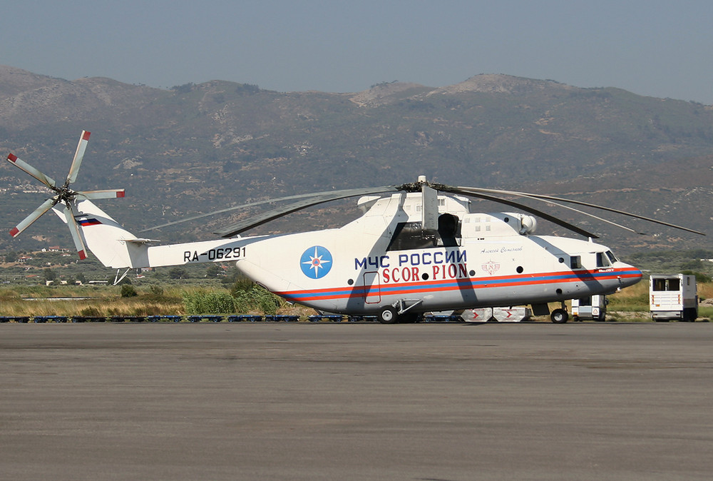 Mil Mi-26T in Samos