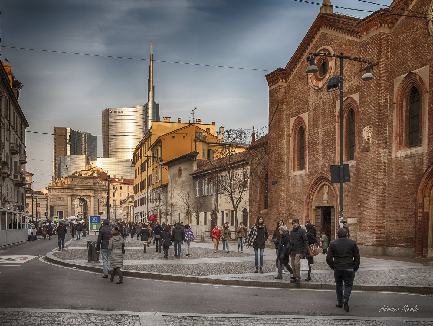 Milano. Il vecchio e il nuovo si incontrano.