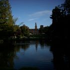 Milano, Parco Sempione mit Blick auf das Castello Sforzesco