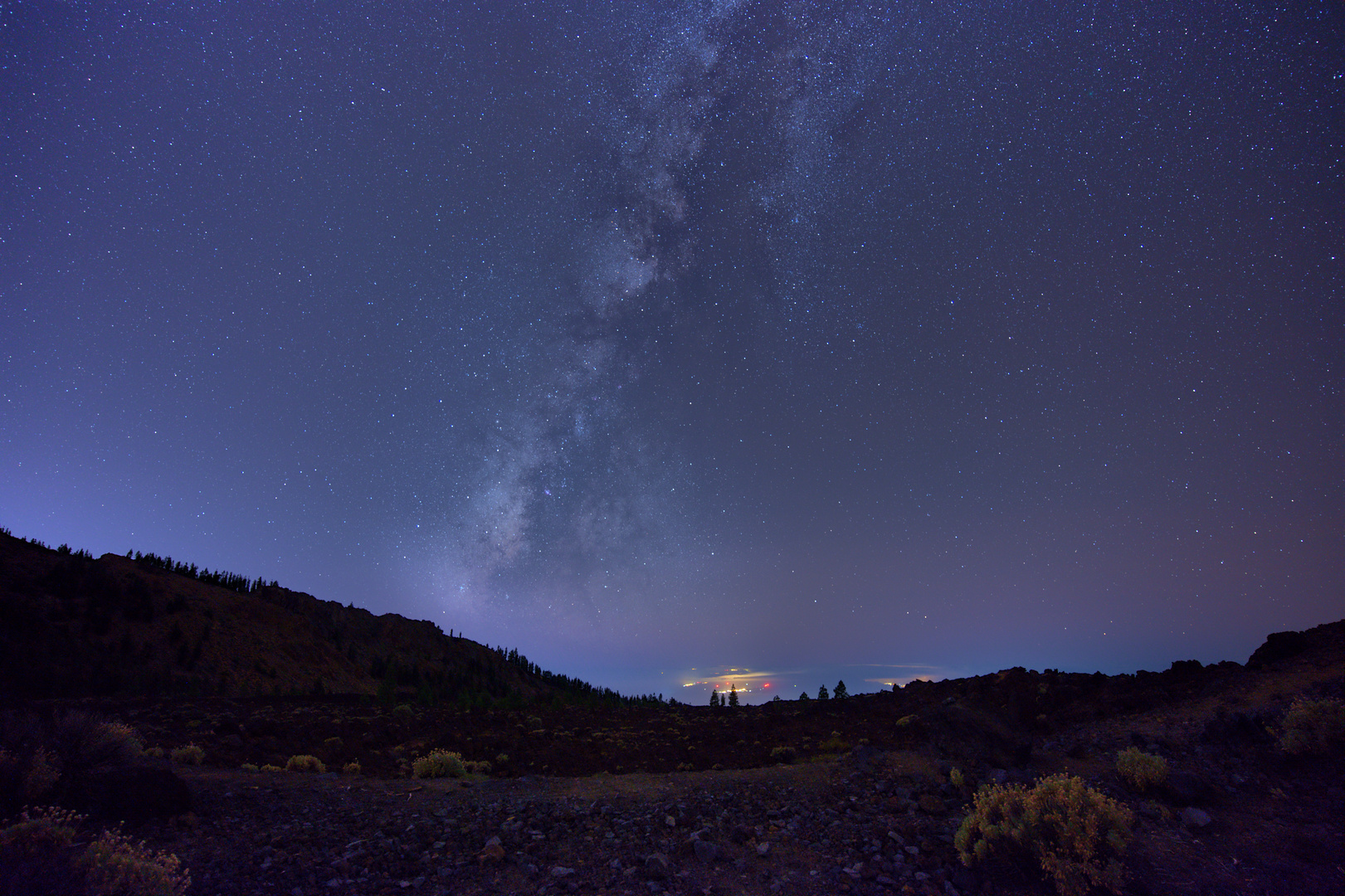 Milchstraße am Mirador de las Narices del Teide