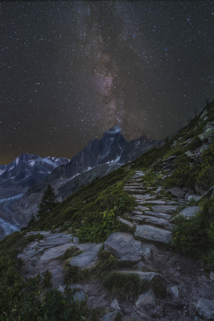 Milchstrasse am Mont Blanc