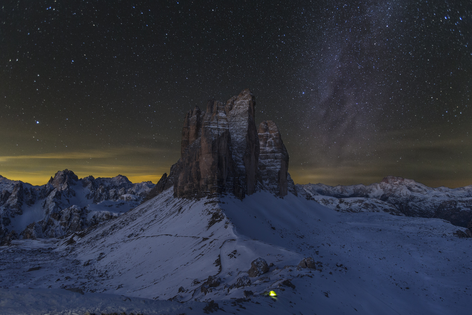 Milchstraße- Drei Zinnen, Dolomiten