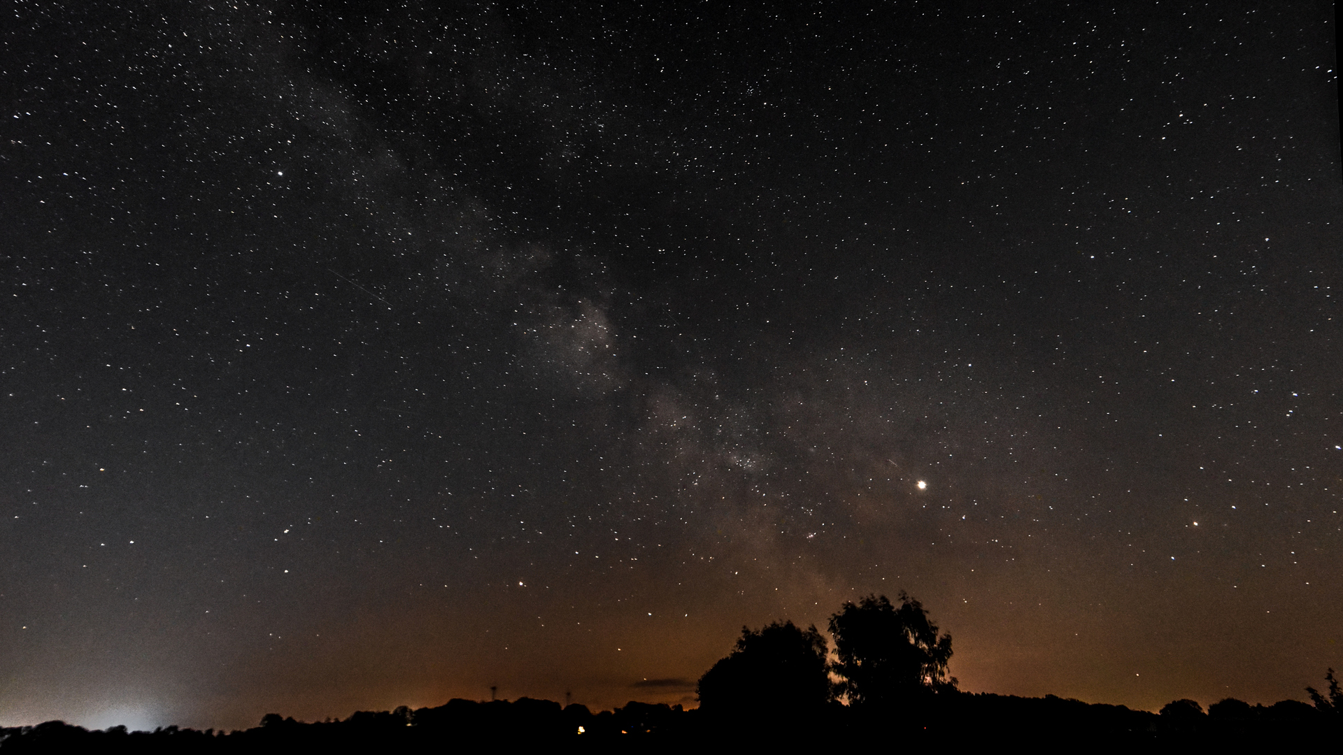 Milchstraße mit Jupiter