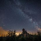 Milchstraße Sternenhimmel Dreisessel Berg im Bayerischen Wald