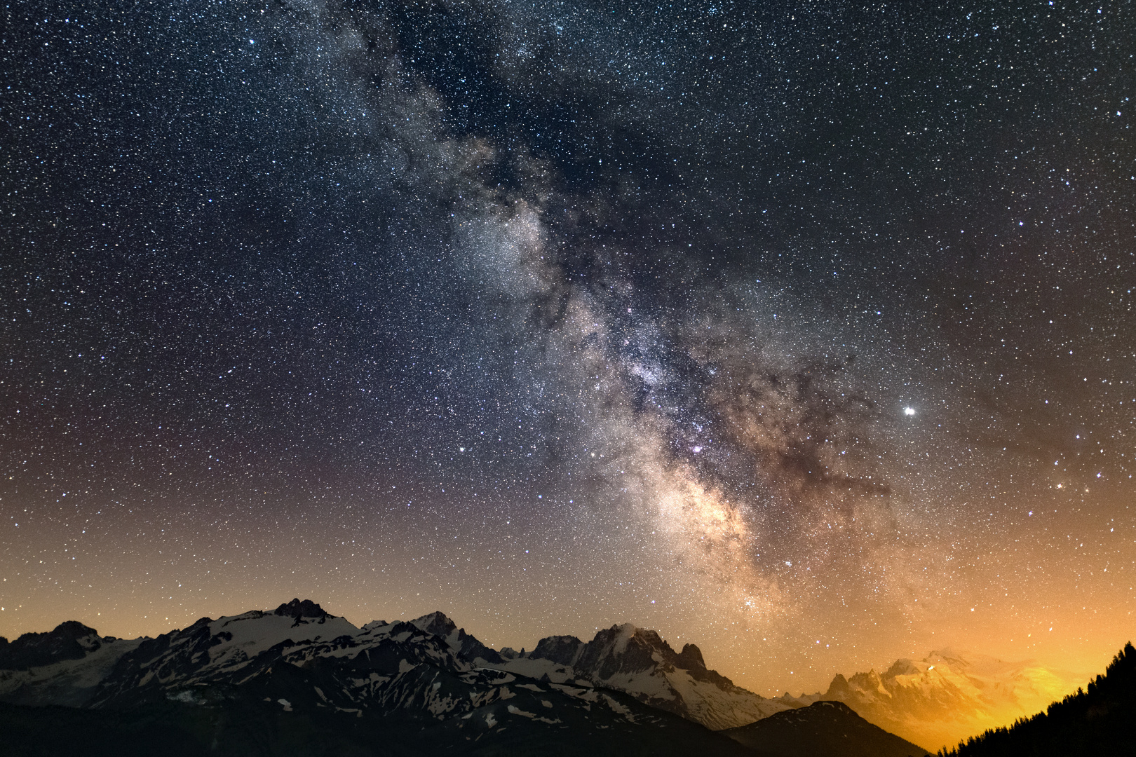 Milchstraße über Dem Höchsten Foto And Bild Landschaft Astrofotografie Berge Bilder Auf