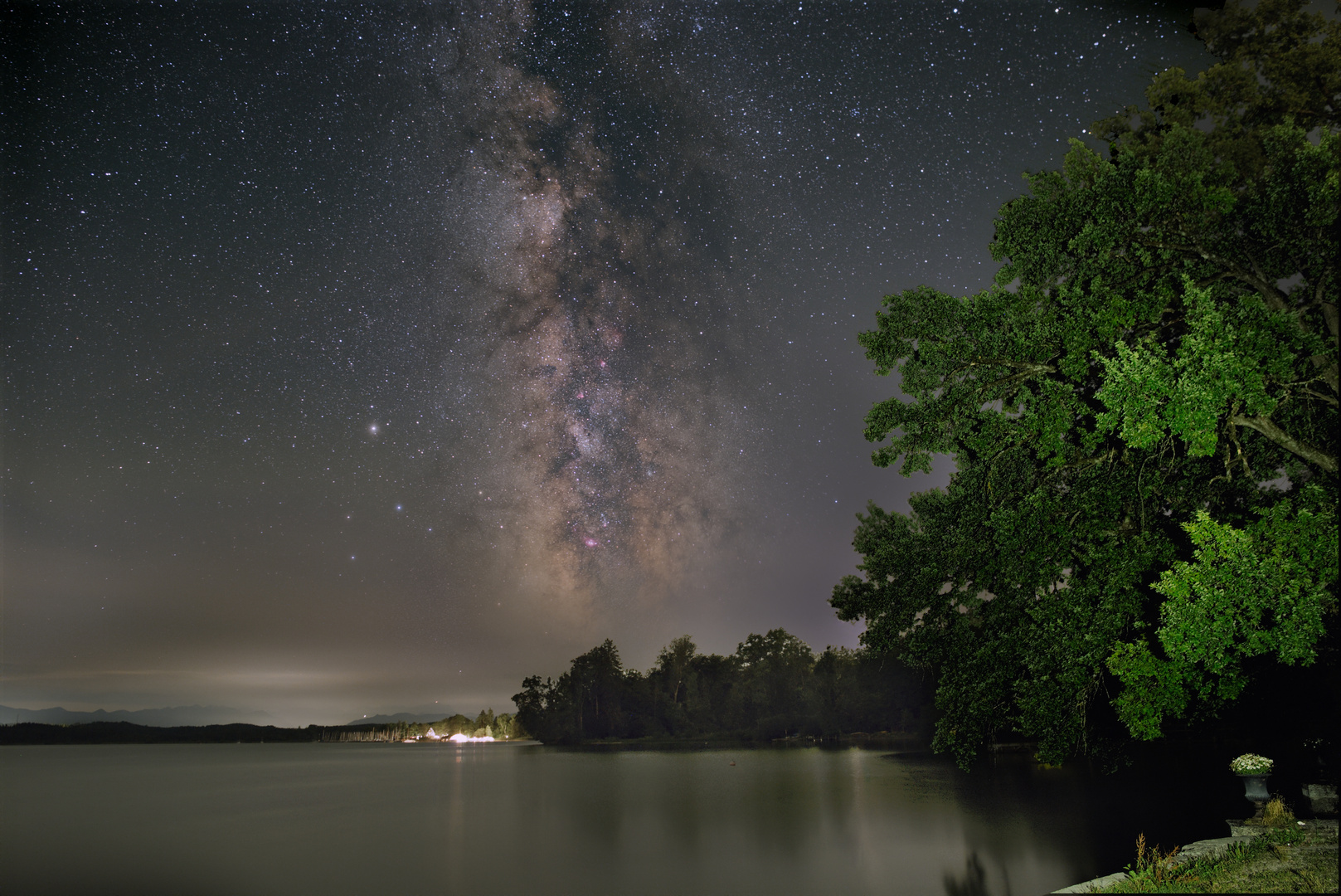 Milchstraße über dem Starnberger See