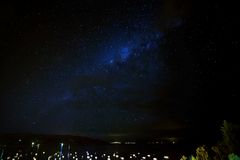 Milchstraße über dem Titicaca See