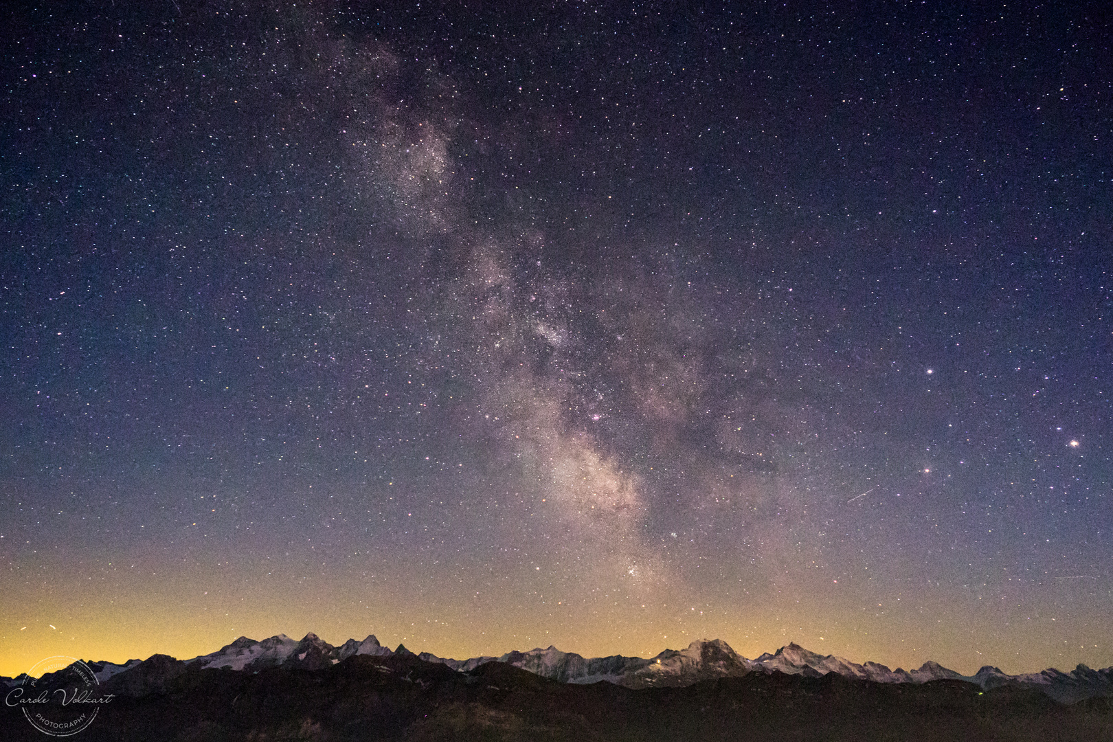 Milchstrasse über den Alpen