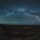 Milchstraße über den Resten des Aralsees