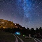 Milchstraße über der Grandes Jorasses