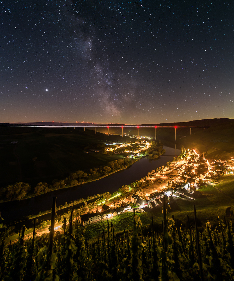 Milchstraße über der Mosel