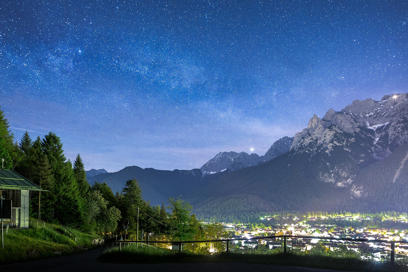 Milchstraße über Mittenwald