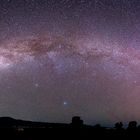 Milchstraße und Jupiter über dem Kilimanjaro