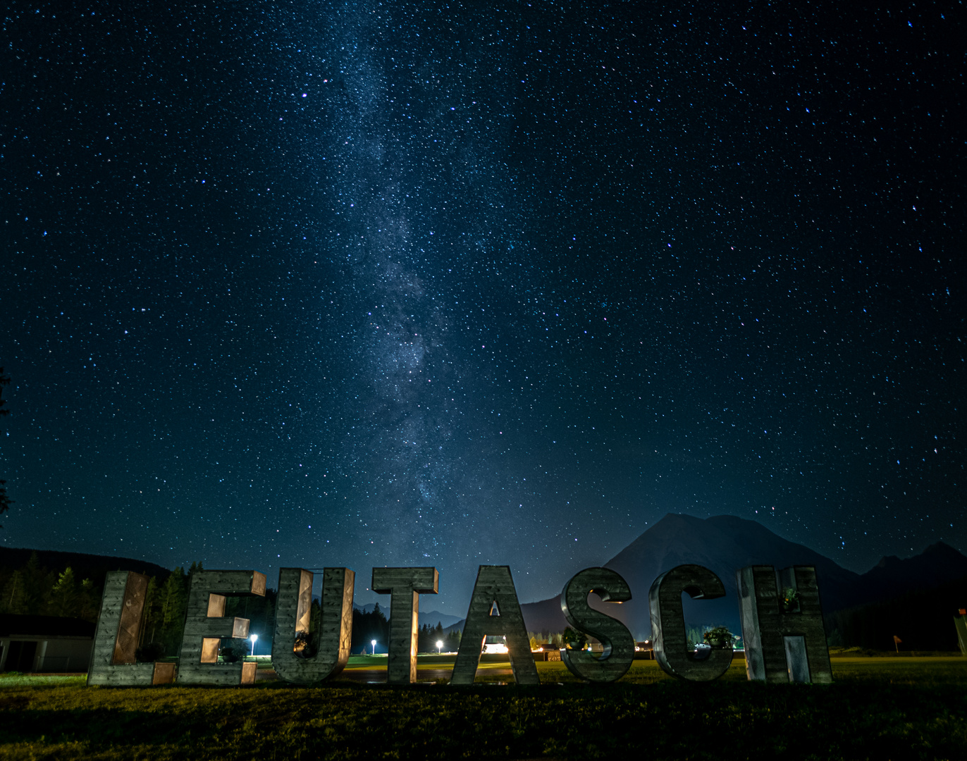 Milchstraße und Nachthimmel über Leutasch