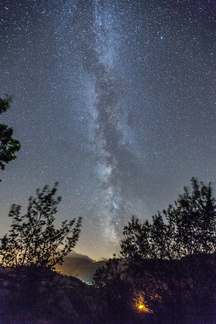 Milchstraße / Via Latte über dem Nationalpark Monti Sibillini (Italien, Marken)