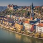 Mildes Herbstlicht über Burghausen