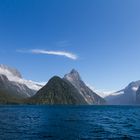 Milford Sound im Fjordland National Park, Neuseeland