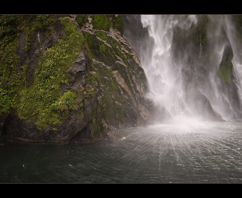 Milford sound waterfall