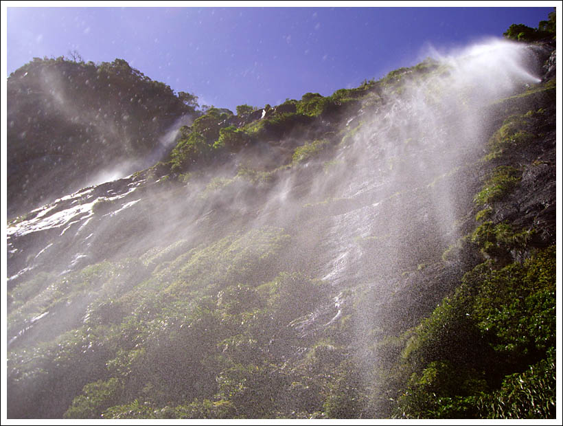 Milford Sound waterfall