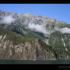 Milford Sound with Rainbow Waterfall