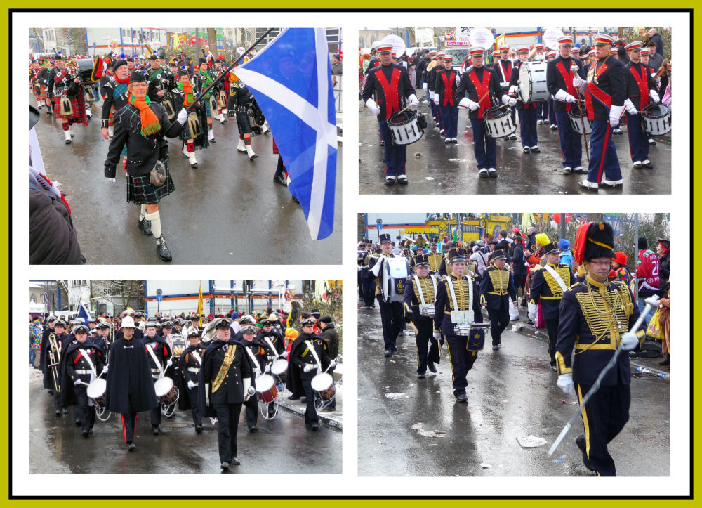 Militärkapellen im Kölner Rosenmontagszug 2010