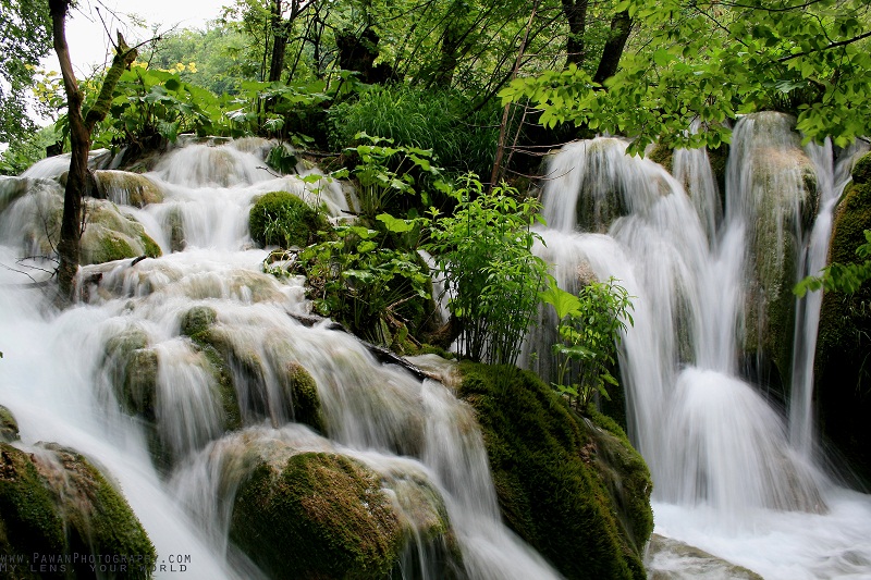 Milky waterfall