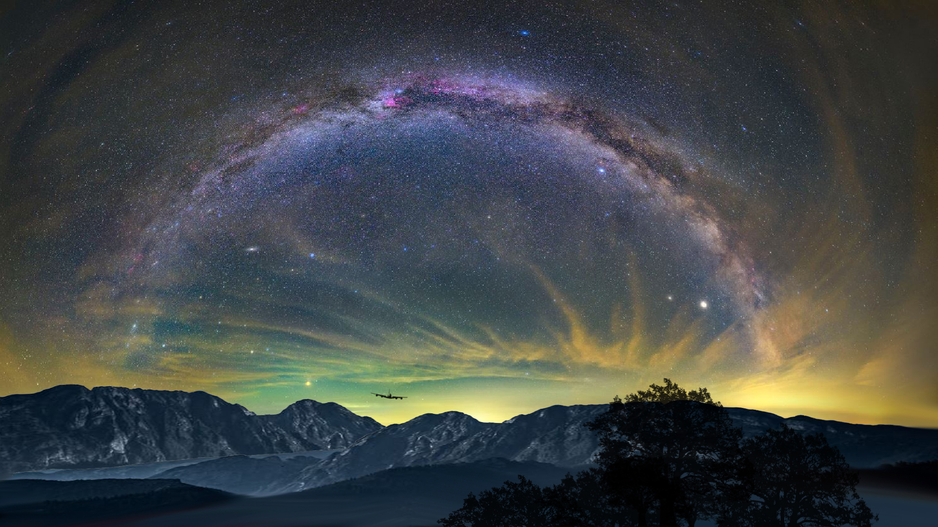 Milky Way Foto & Bild fotomontage, landschaften, fantasy mystery