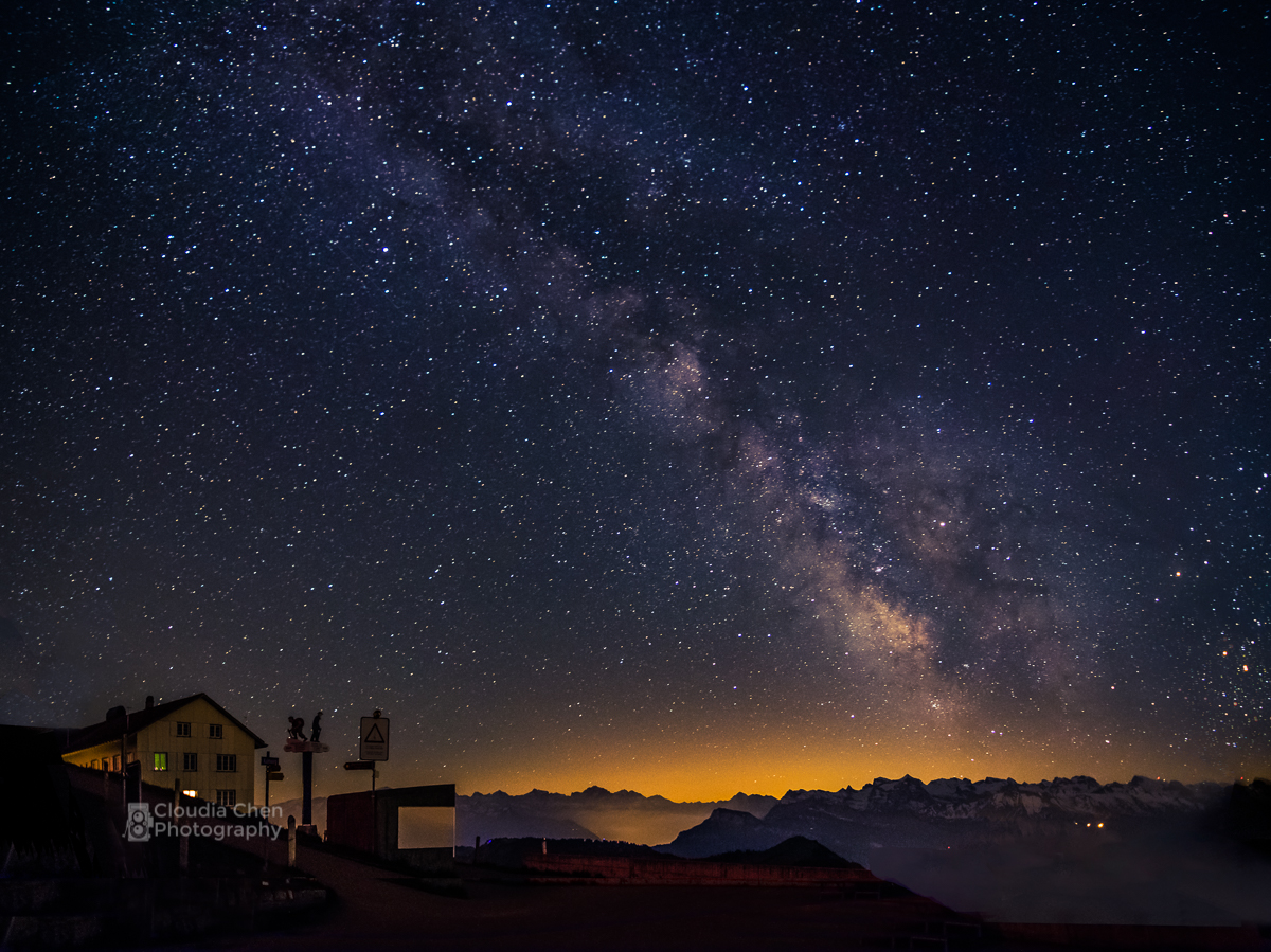 Milky way above Rigi