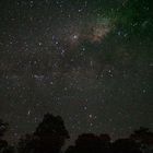 Milky Way and meteor