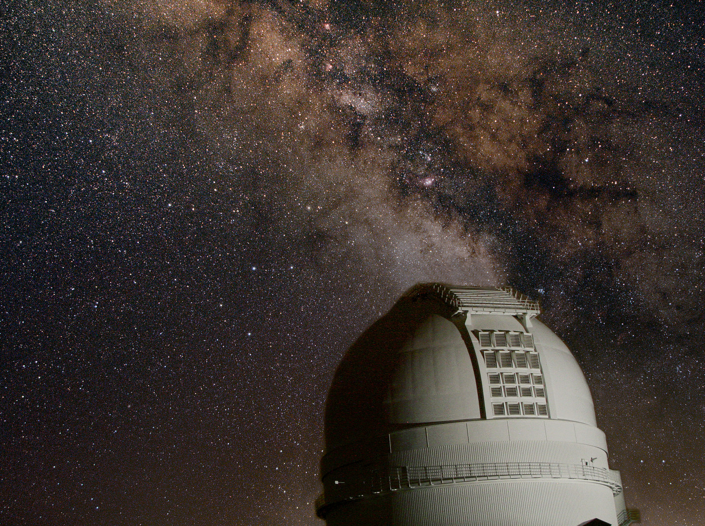 Milky Way and telescope dome