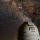 Milky Way and telescope dome