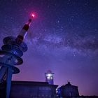 milky way galaxy night shot at Harz - Brocken