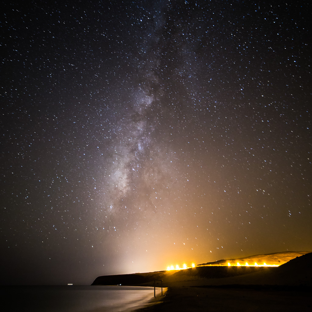 Milky Way on the beach