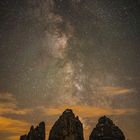 milky way on tre cime