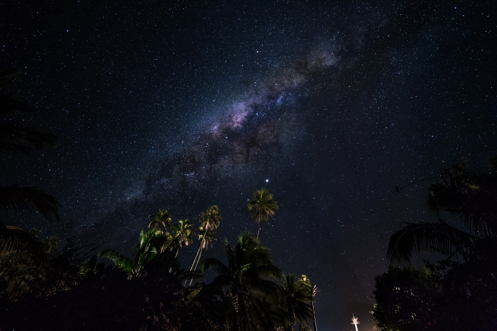 milky way over Moorea