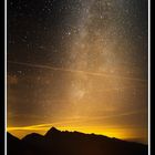 Milky way over passo rolle